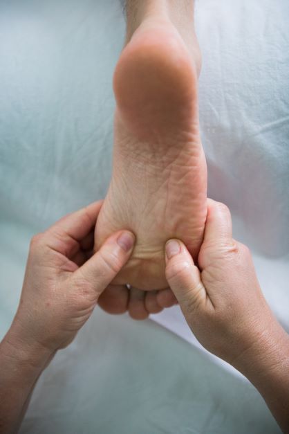 Photo massage pied.